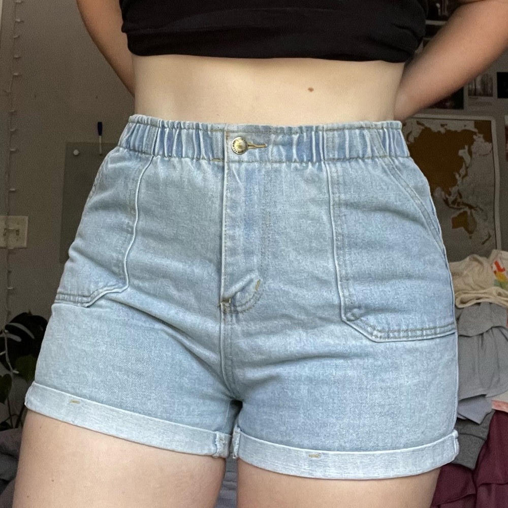 High-Waisted Mom Shorts